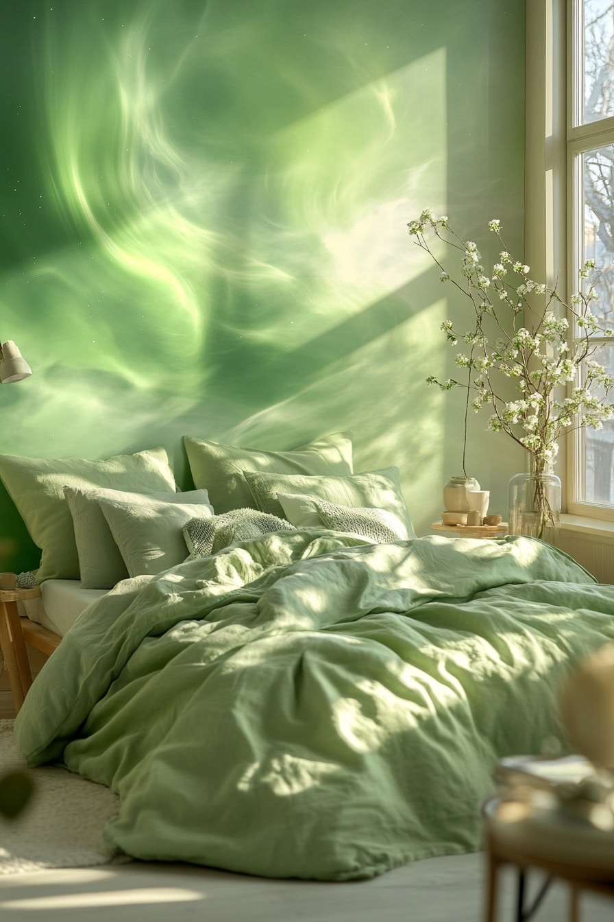 29 Green Fantasy Bedroom Ideas For A Tranquil And Enchanting Space ...