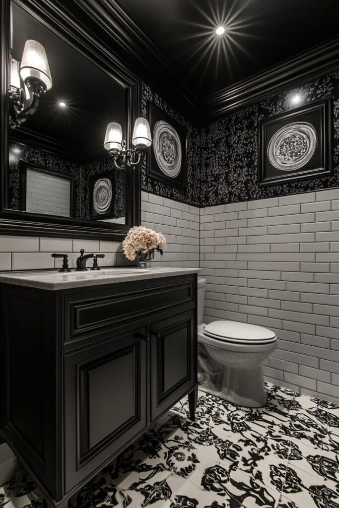 Bold Contrast Bathroom