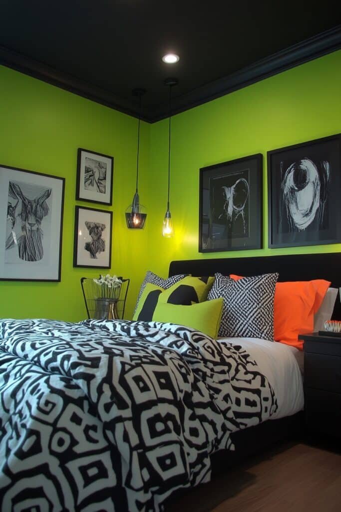 Chartreuse Vibrancy Room