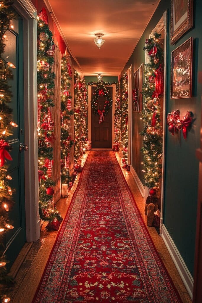 Cheerful Holiday Hallway