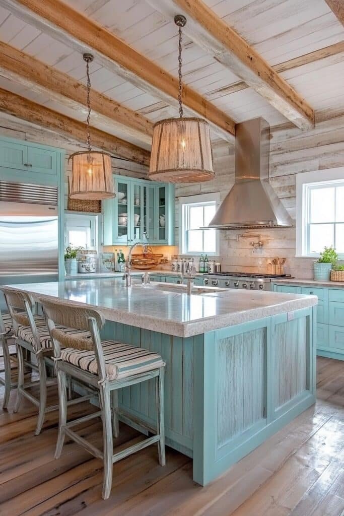 Coastal Breeze Barndominium Kitchen