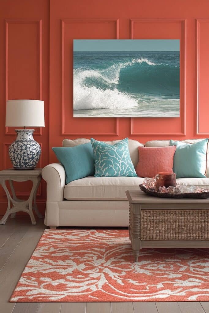 Coral Comfort Nook