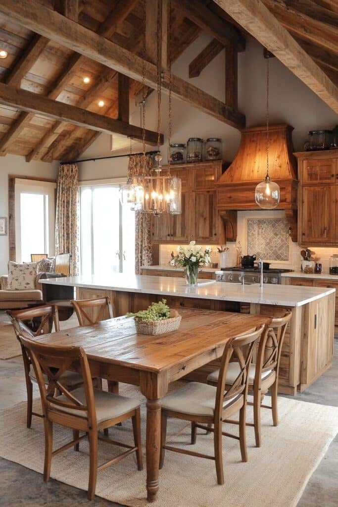 Country Elegance Barndominium Kitchen