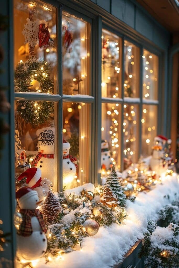 Dazzling Christmas Window Scenes