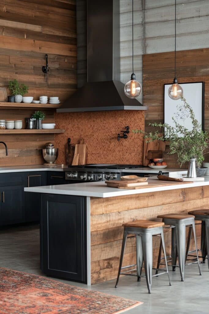 Eclectic Barndominium Kitchen