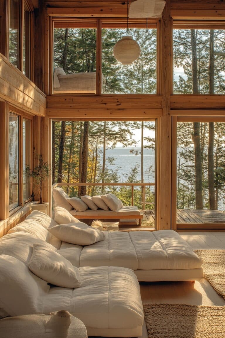 View of 29 Small Cabin Interior With Loft Ideas For A Stylish And Efficient ...