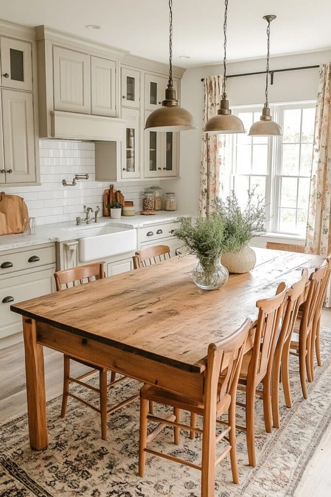 Farmhouse Charm Barndominium Kitchen