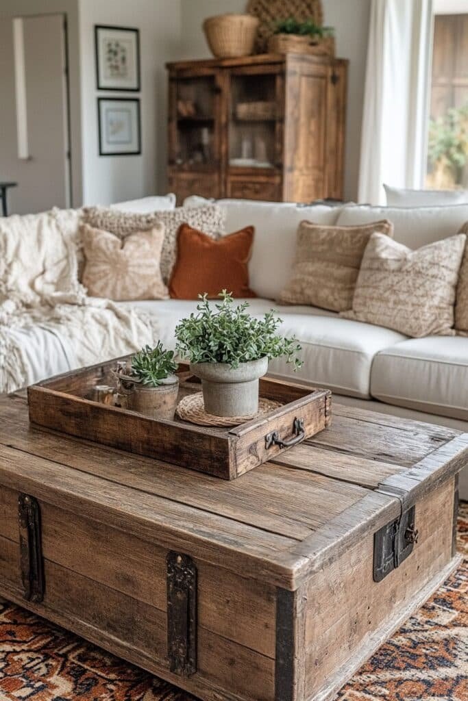 Farmhouse Cozy Barndominium Living Room