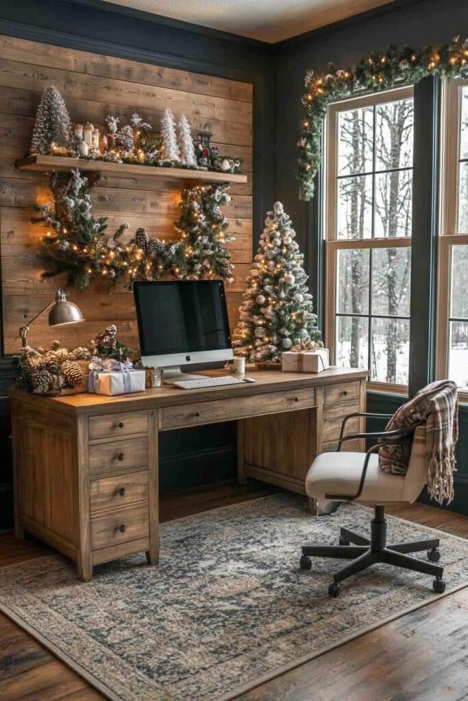 Festive Home Office Setup