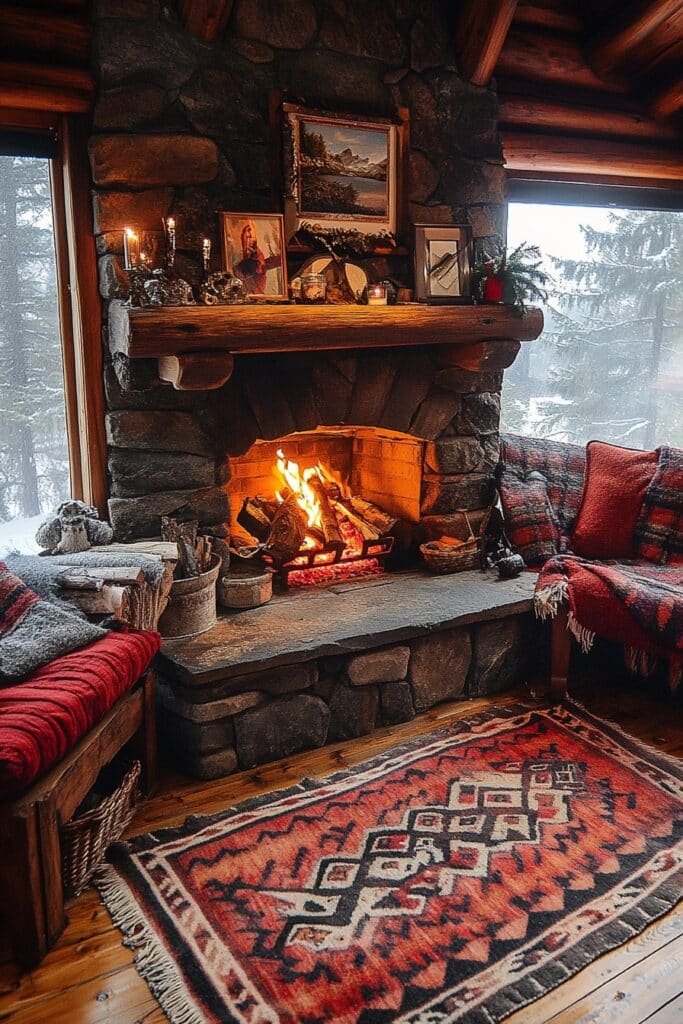 Fireplace Retreat Room