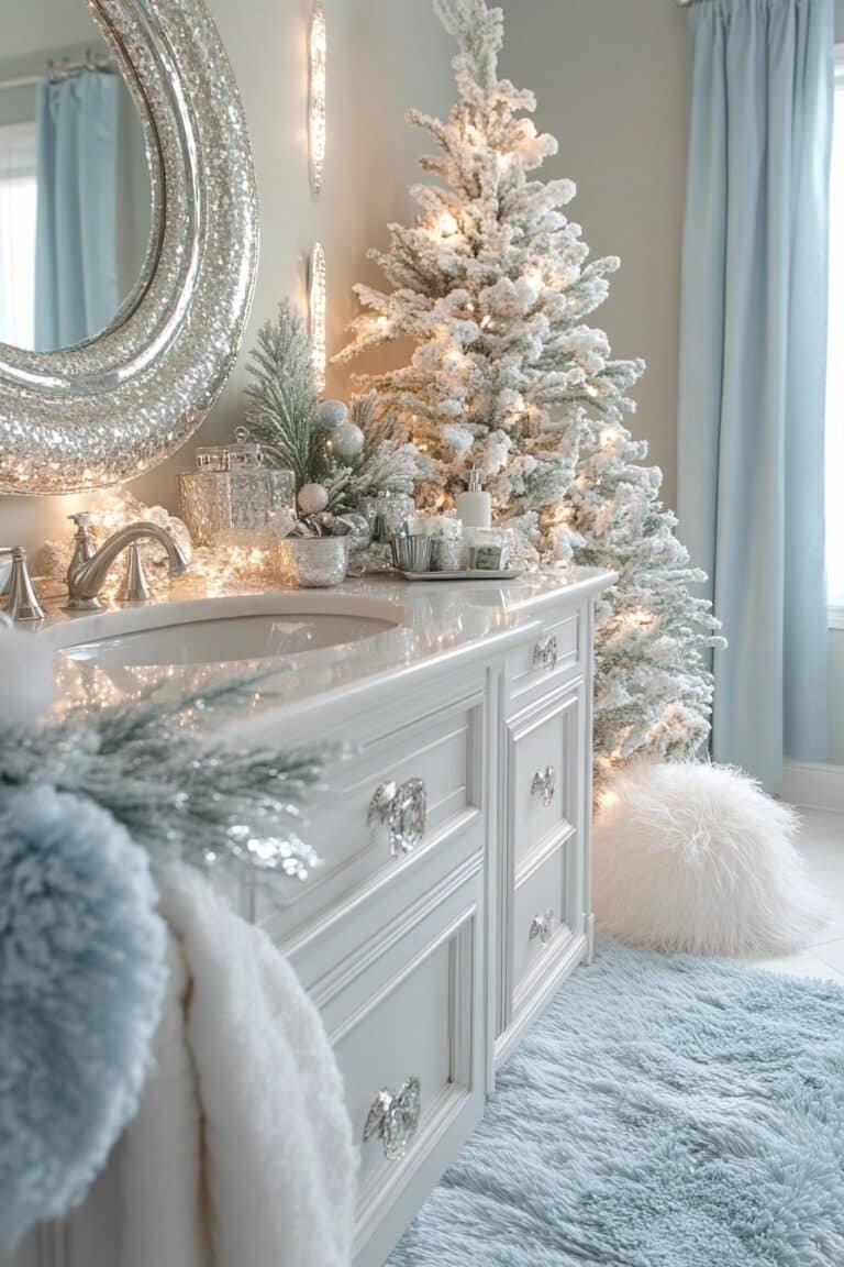 29 Christmas Bathroom Decor Ideas For A Stylish And Merry Bathroom ...