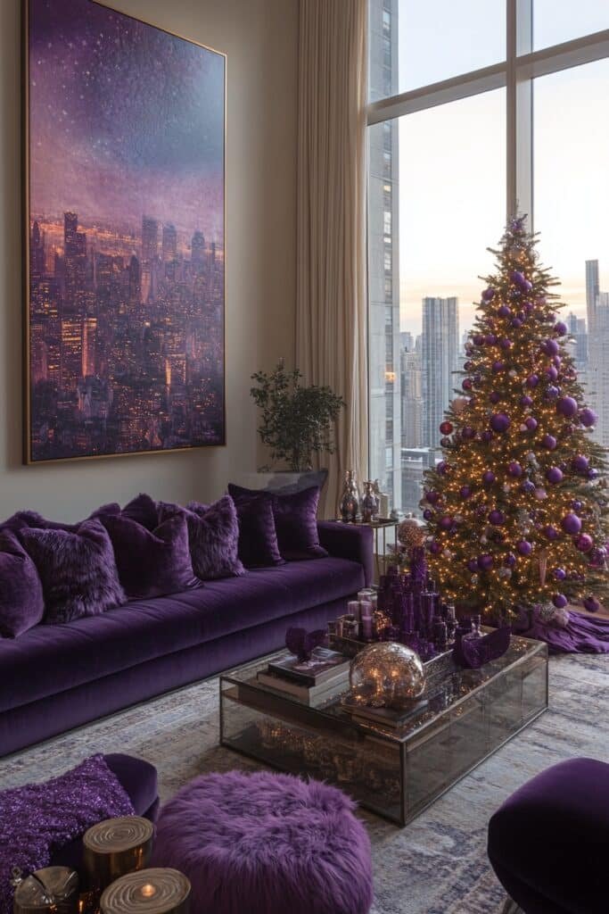 Luxurious Purple Living Room