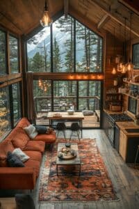 29 Small Cabin Interior With Loft Ideas For A Stylish And Efficient ...