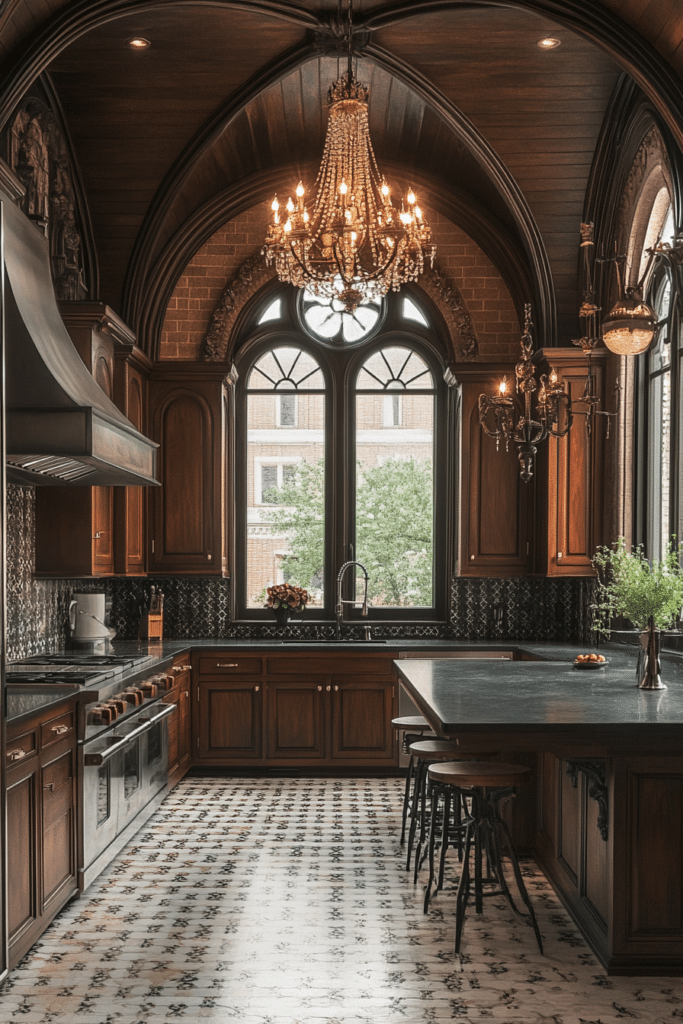 Modern Gothic Victorian Kitchen