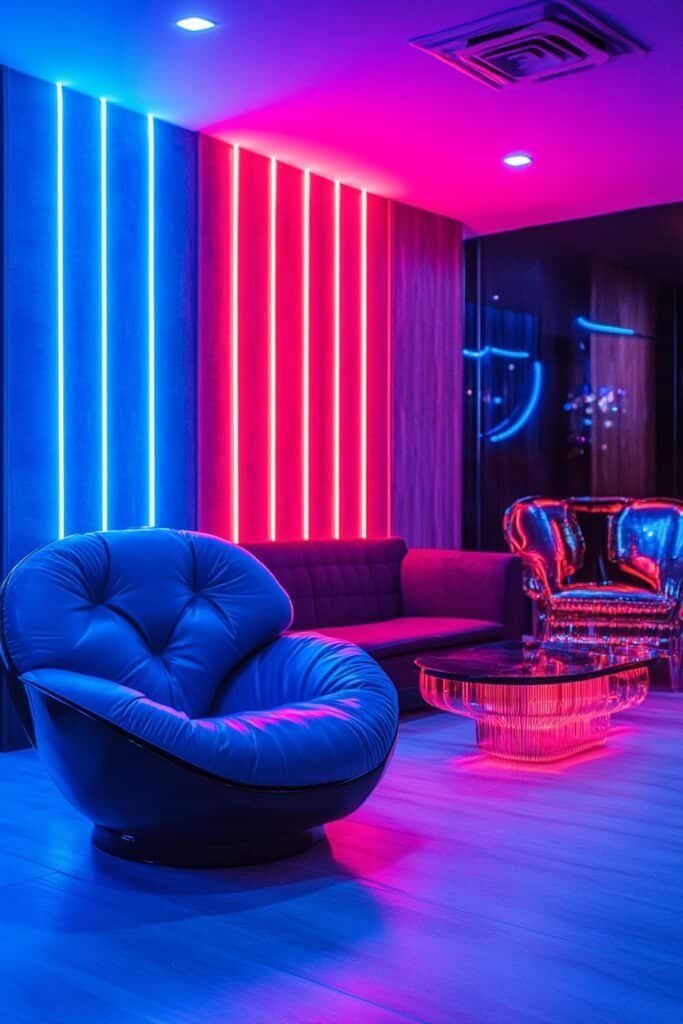 Neon Burst Lounge