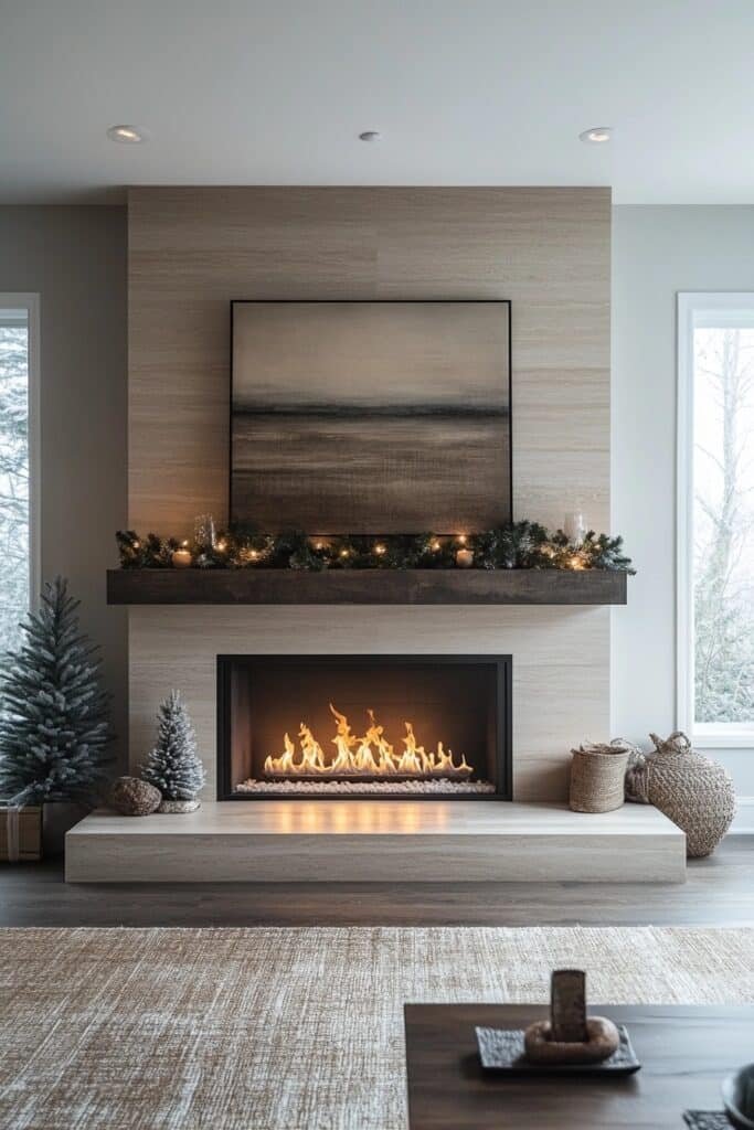 Neutral Modern Mantel