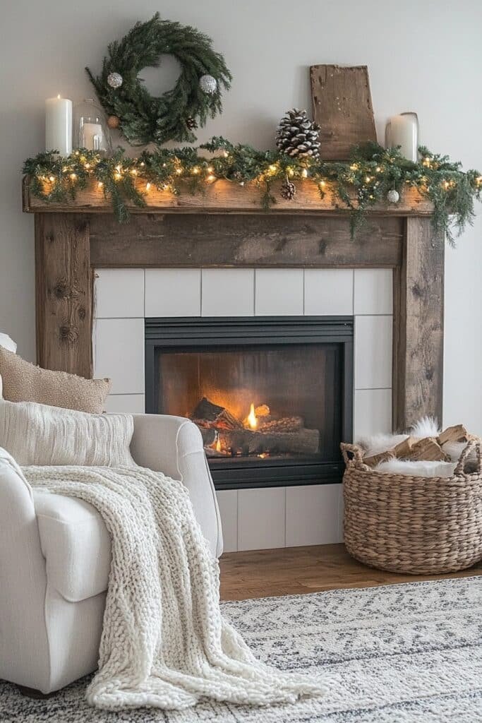 Nordic Minimalist Fireplace