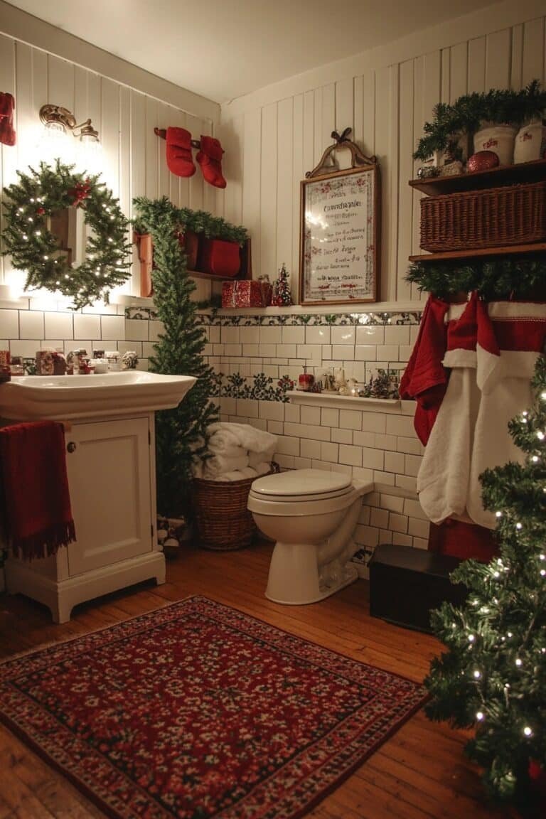 29 Christmas Bathroom Decor Ideas For A Stylish And Merry Bathroom ...