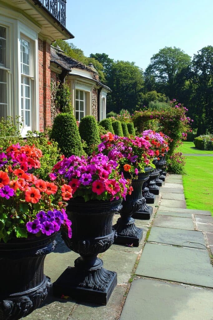 Regency-Style Planter Displays