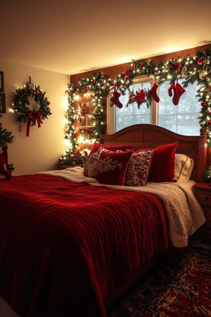 Romantic Red Bedroom