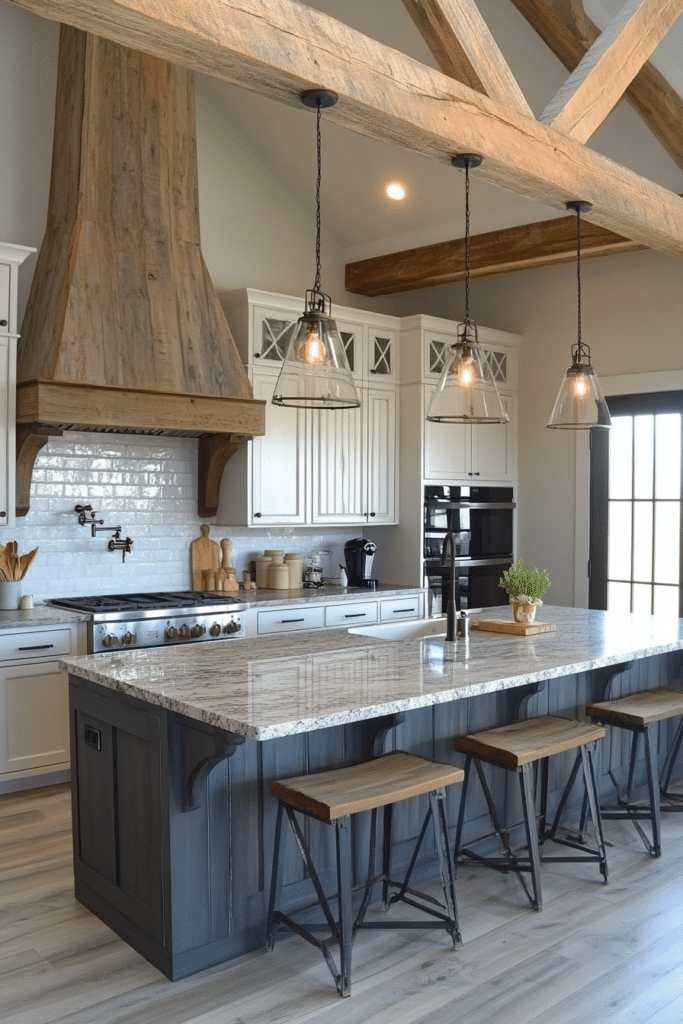 Rustic Elegance Barndominium Kitchen