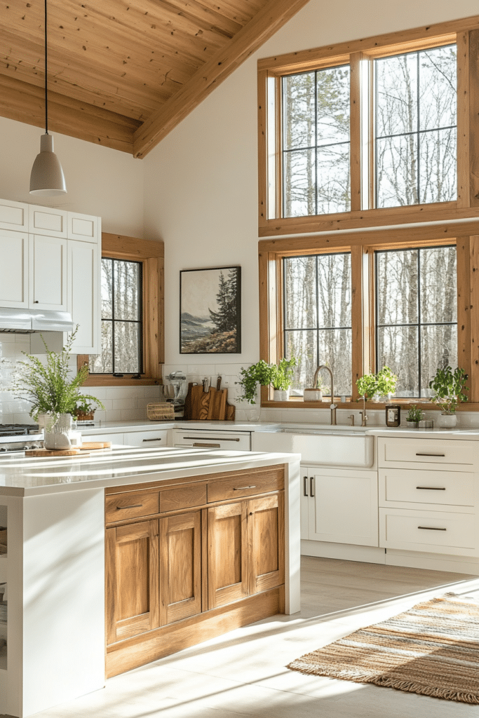 Scandinavian Barndominium Kitchen