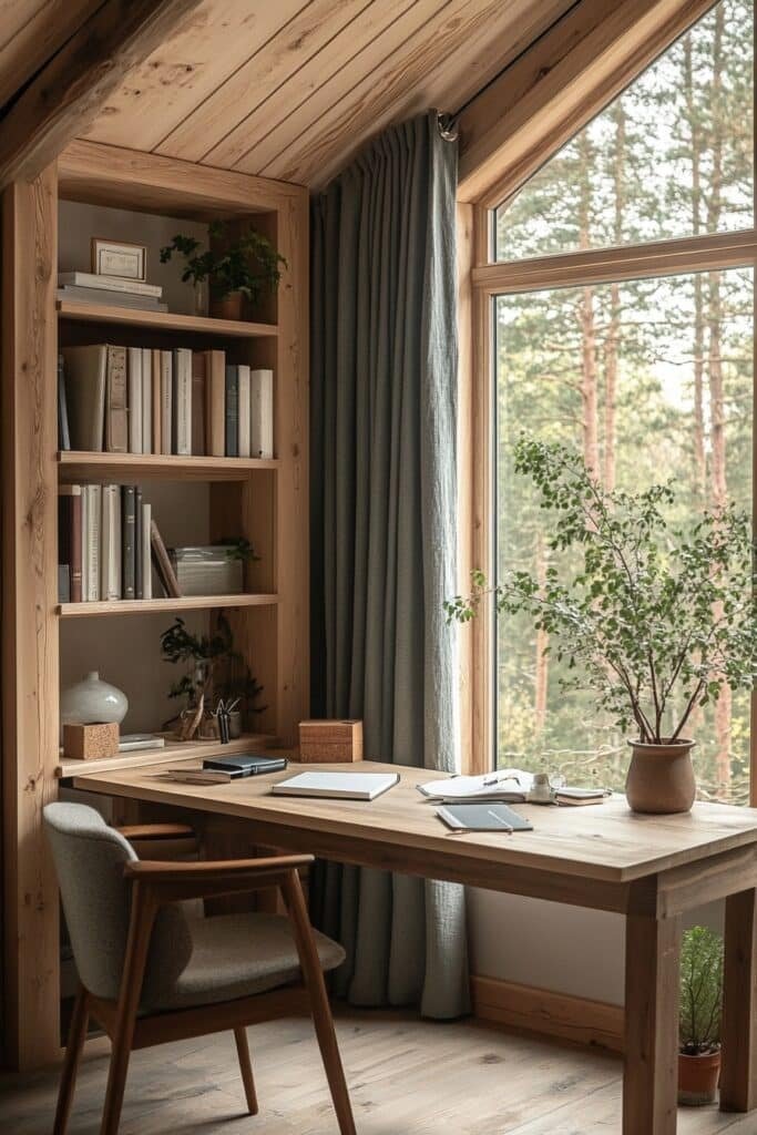 Scandinavian Zen Study Space