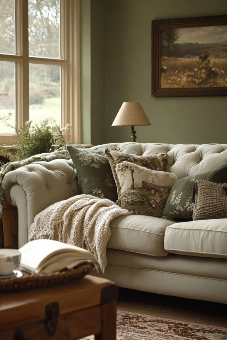 Curated visual reference: 29 Green Living Room Ideas To Refresh Your Space Photo Inspiration