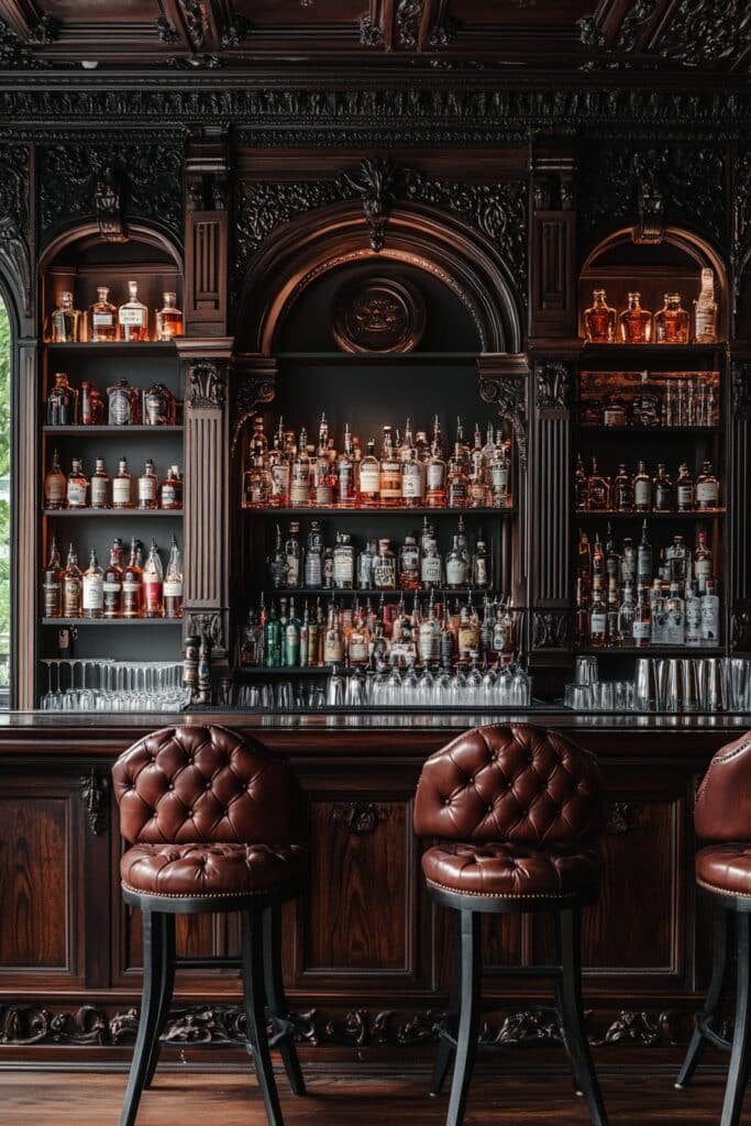 Victorian-Inspired Bar Room