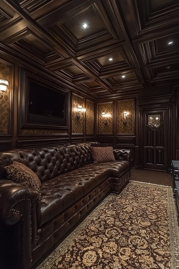 Victorian-Inspired Entertainment Room