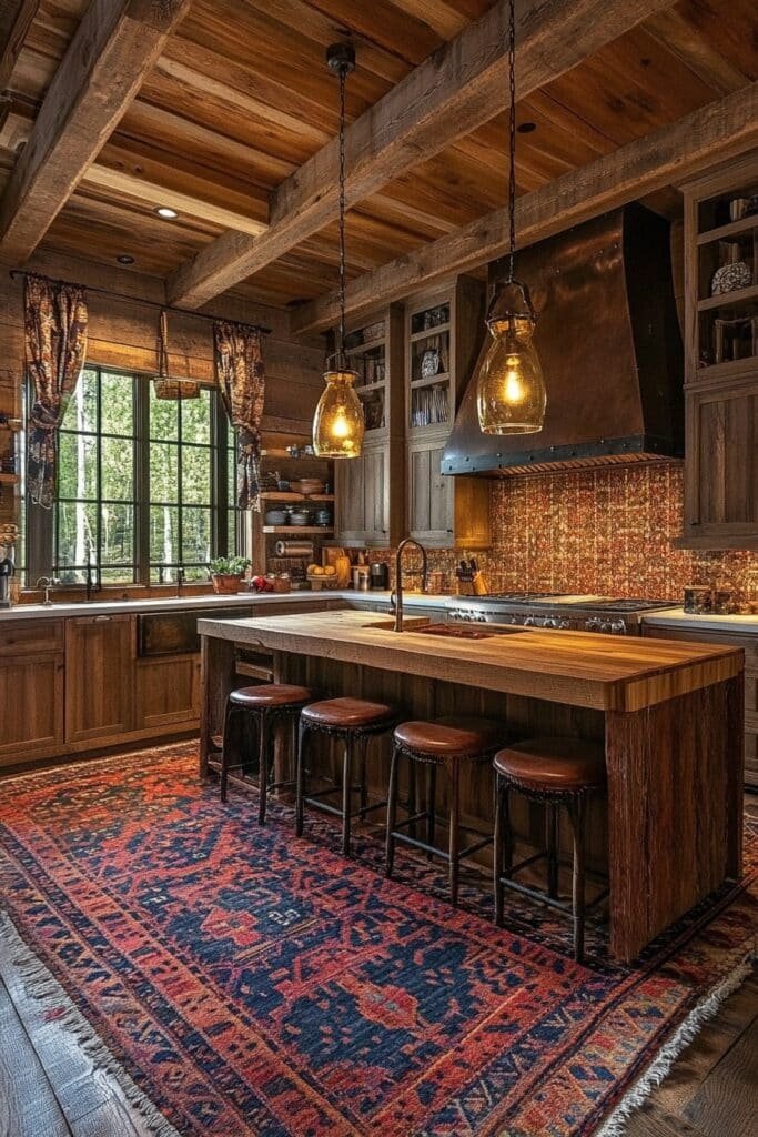 Warm and Inviting Barndominium Kitchen