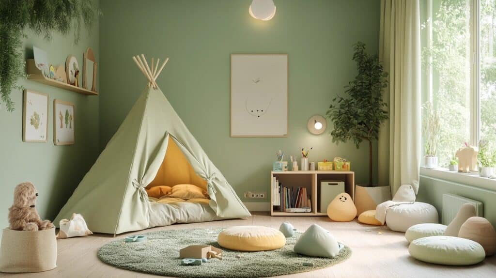 green fantasy bedroom ideas