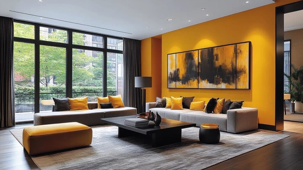 yellow living room ideas