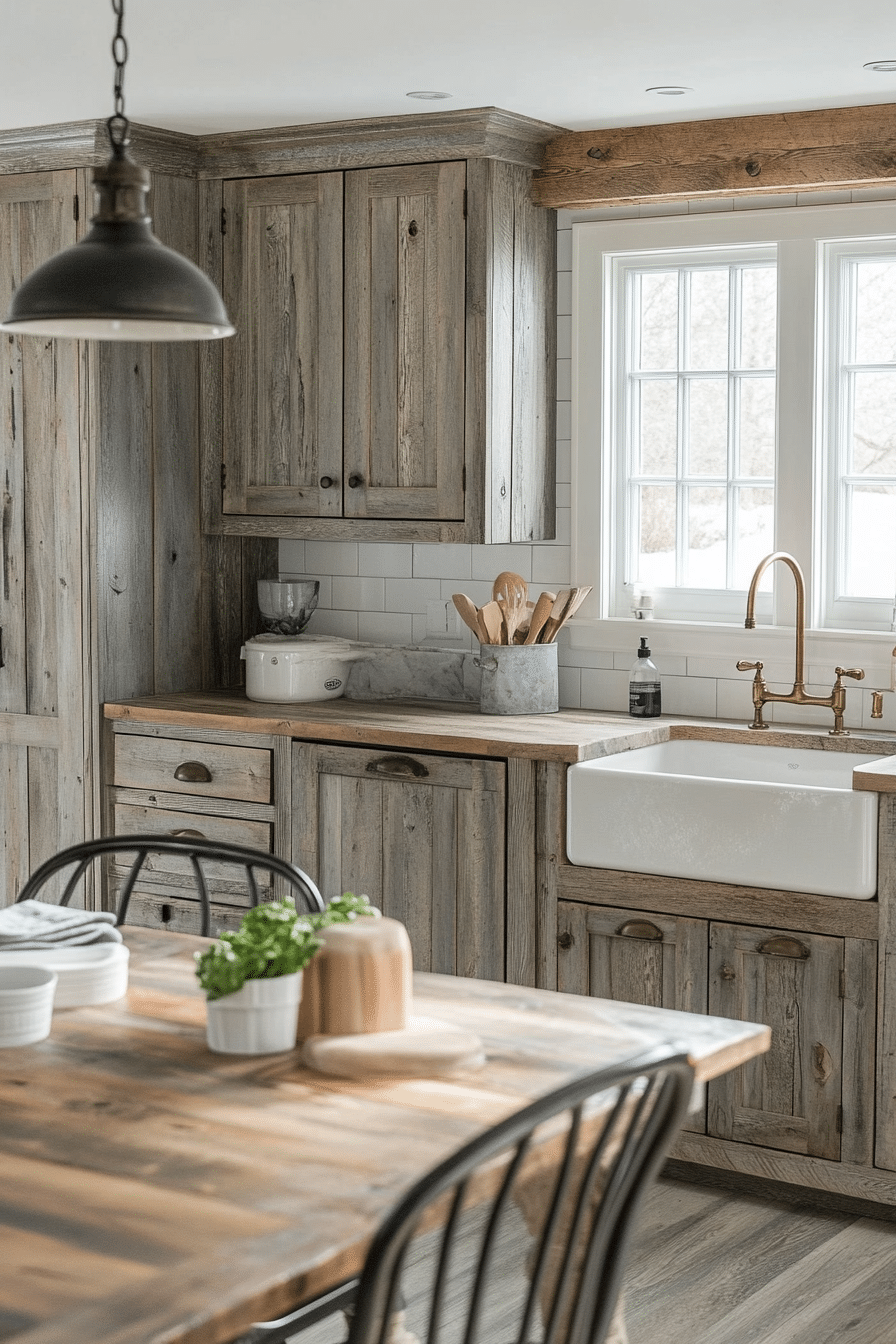 rustic kitchen cabinets