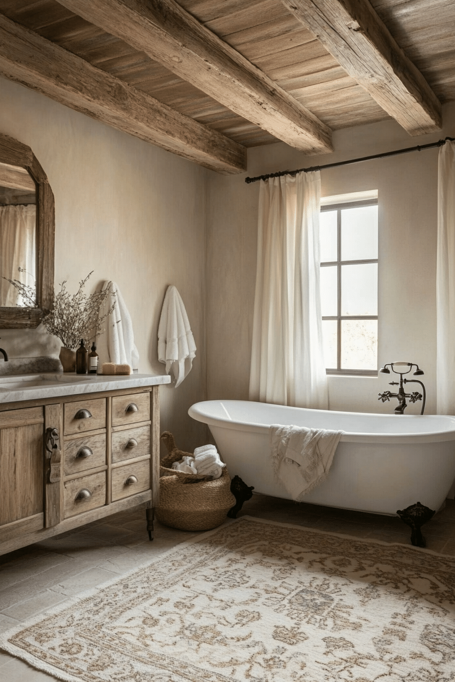 farmhouse style bathroom