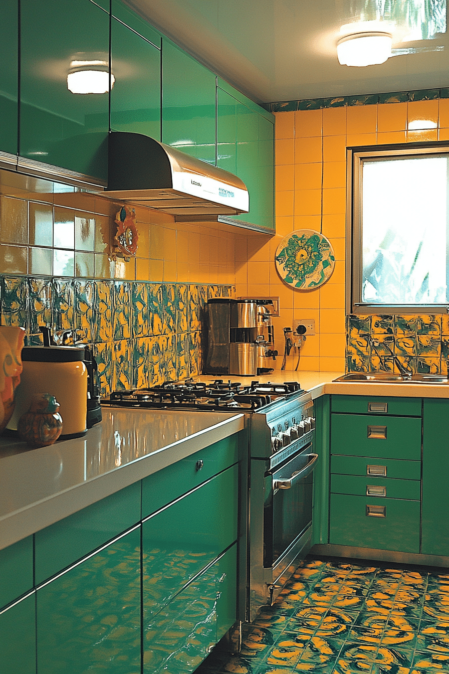 Emerald Green Kitchen Cabinets