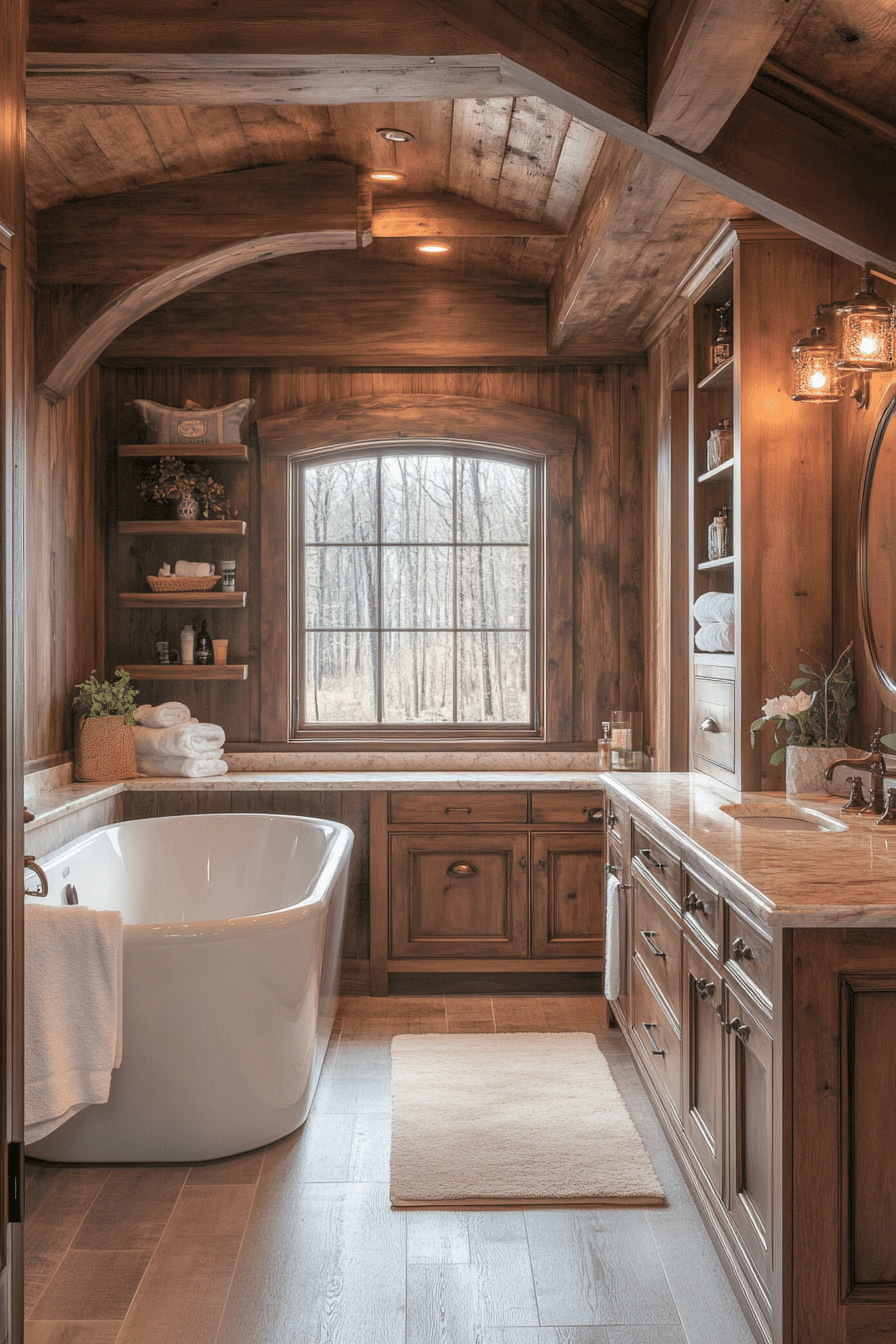 farmhouse style bathroom