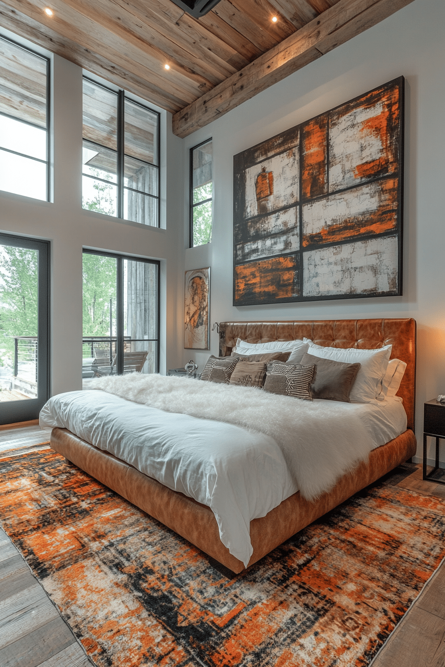 Chic Modern Suite for Barndominium Bedroom Ideas