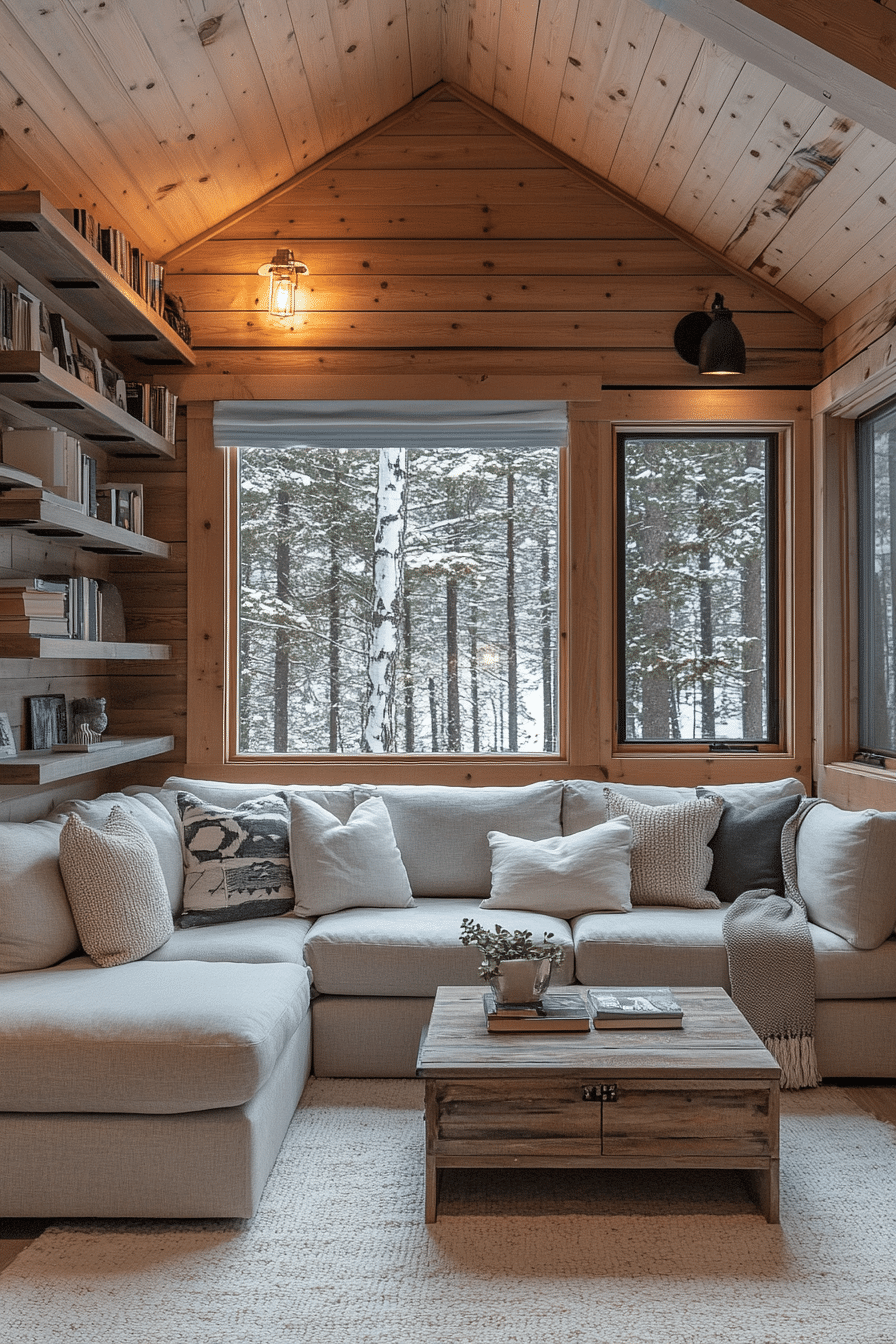 little cabin living room