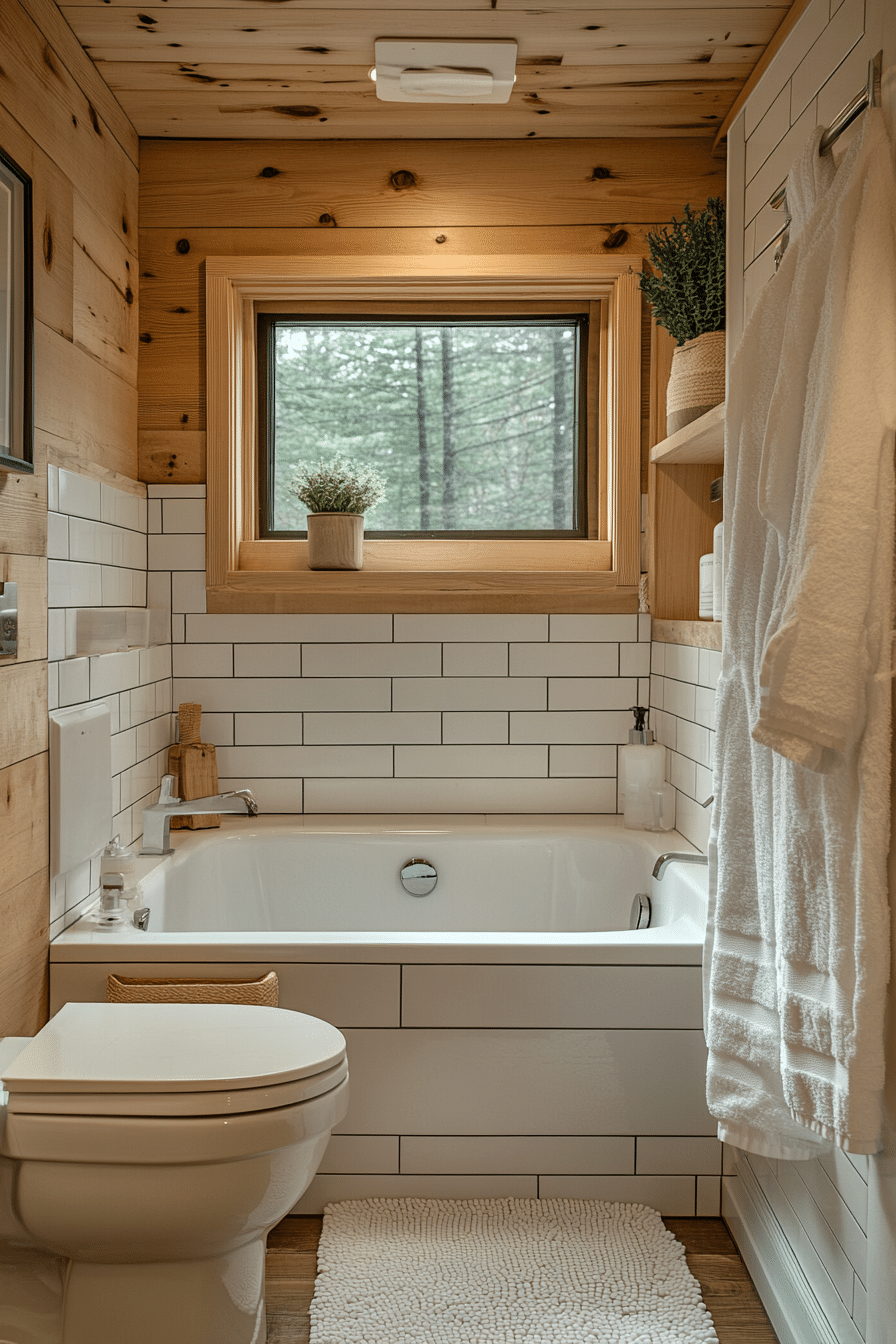 little cabin bathroom