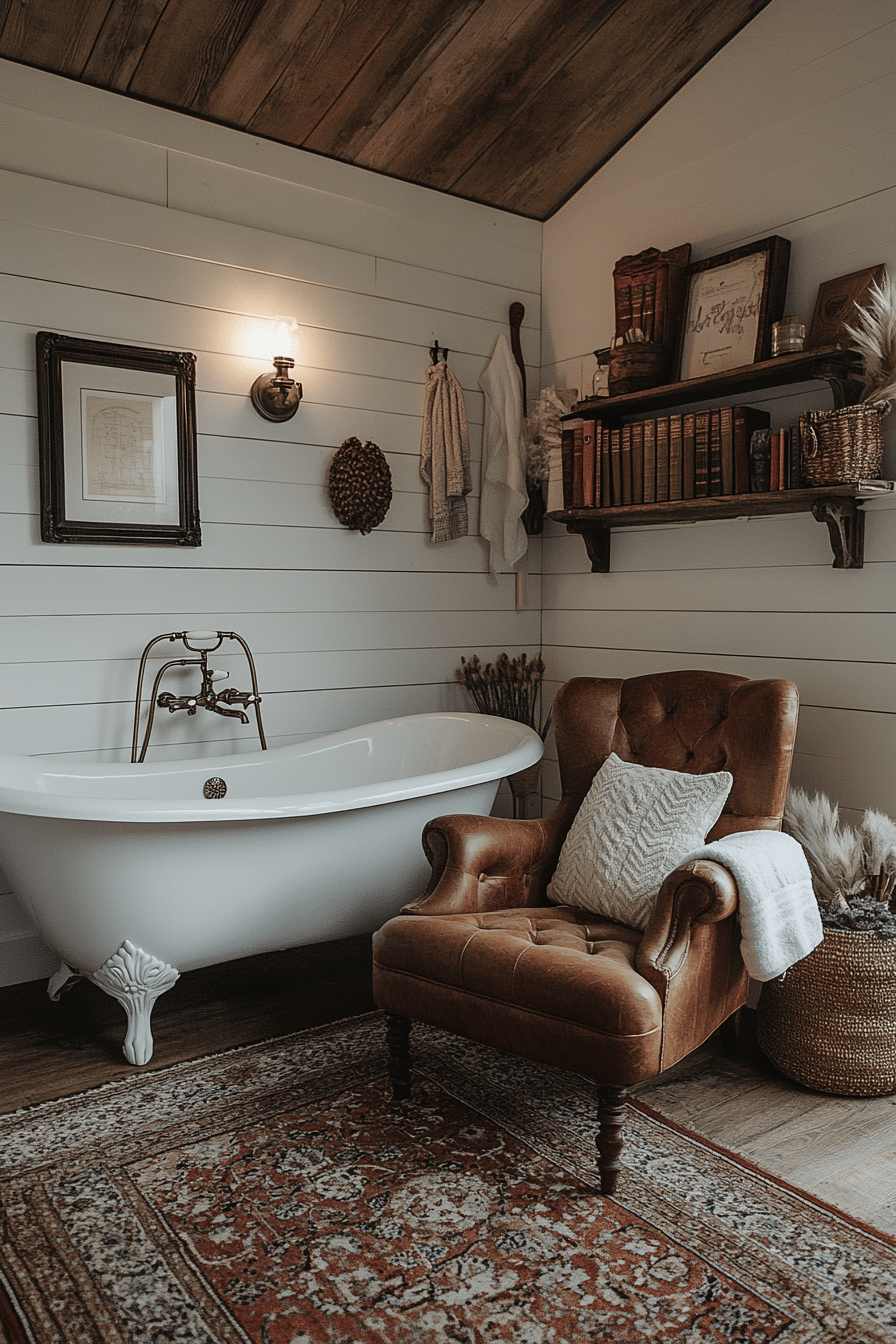 farmhouse style bathroom