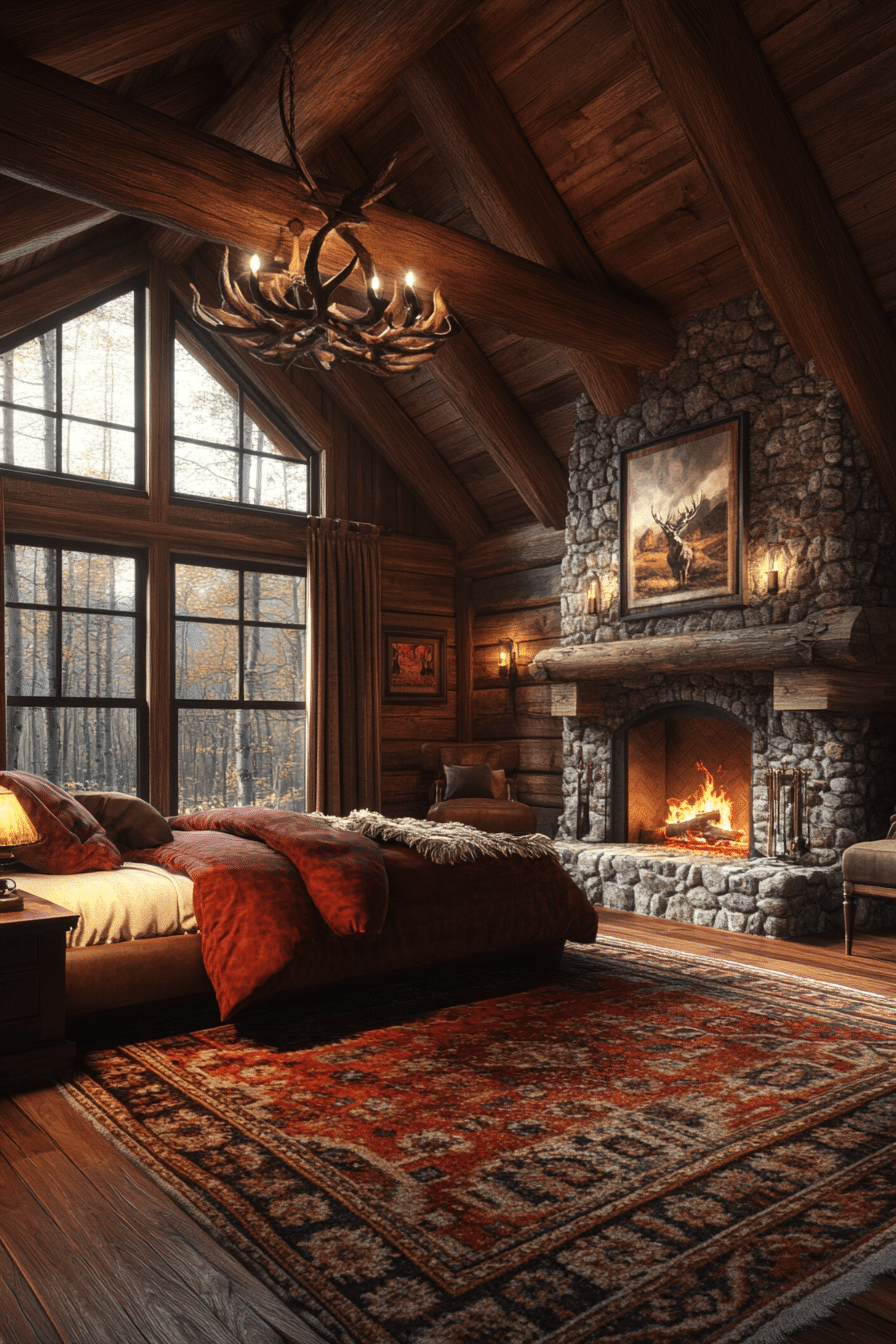 Mountain Escape in Barndominium Bedroom Ideas