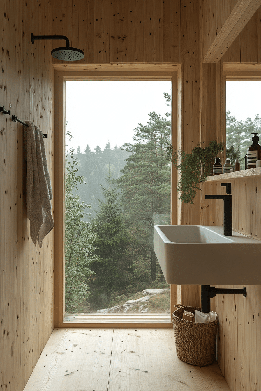 little cabin bathroom