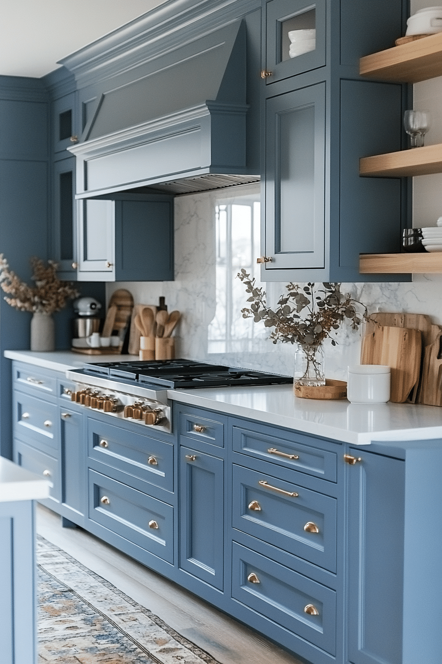 Powder Blue Kitchen Cabinets