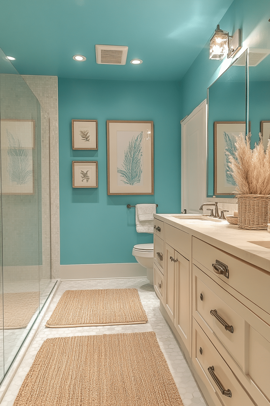 yellow and blue bathroom ideas