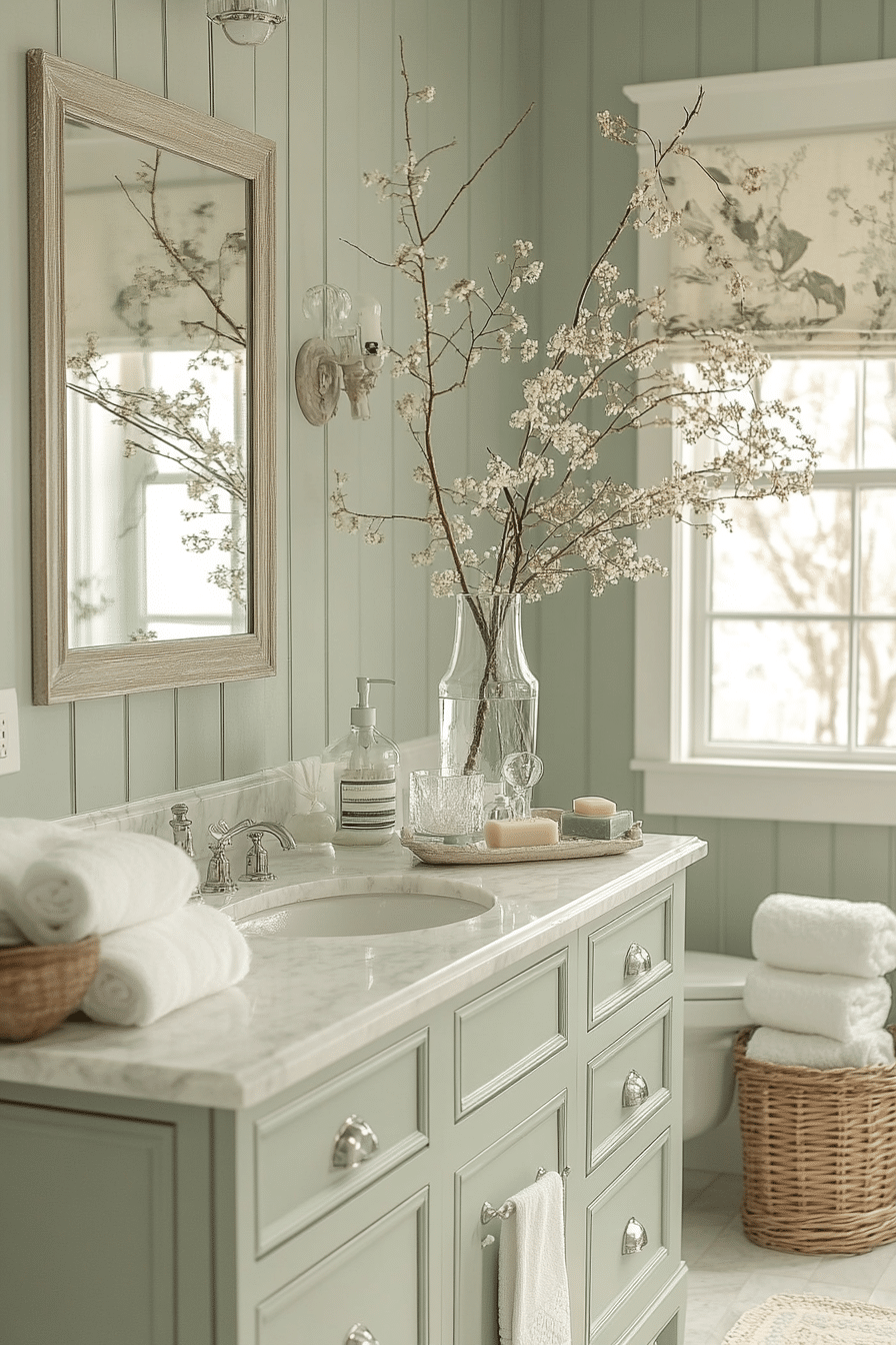 farmhouse style bathroom