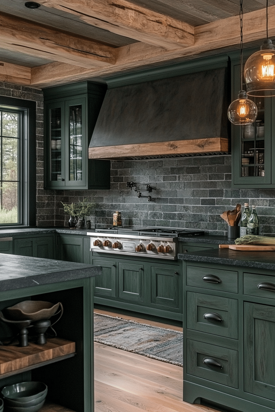 Emerald Green Kitchen Cabinets