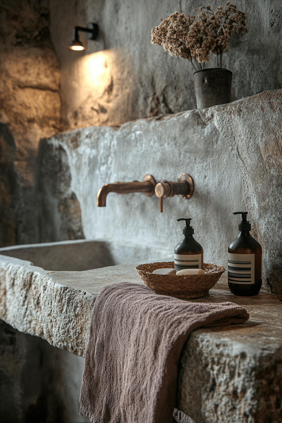 wabi sabi bathroom