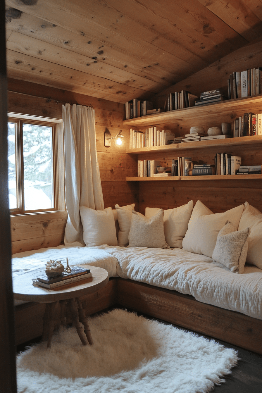 little cabin living room