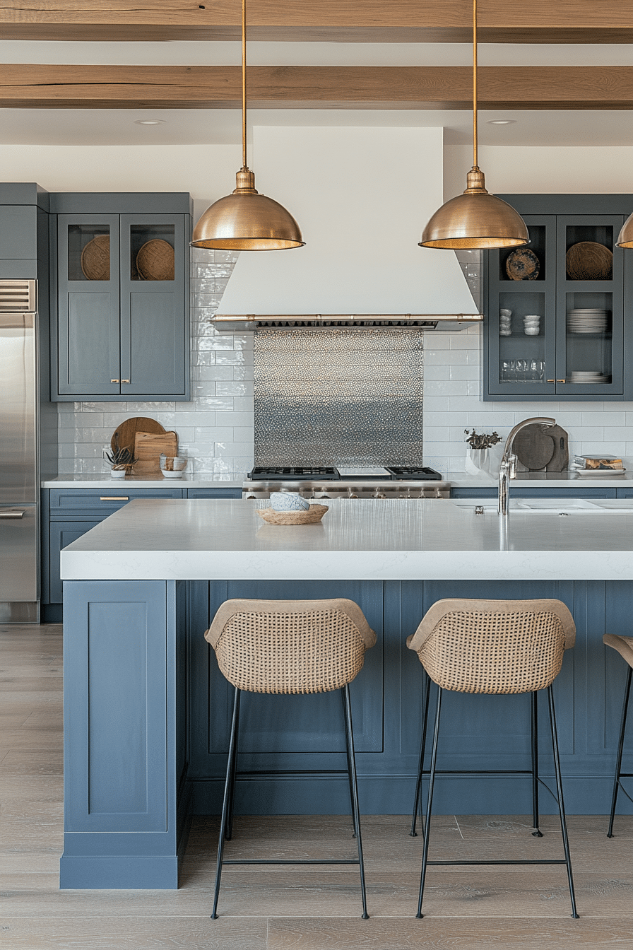 gray kitchen cabinets